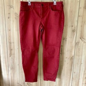 a.n.a red skinny jeans